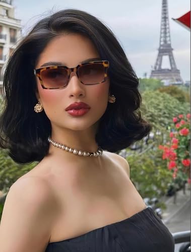 IOHLNG Retro Vintage Sunglasses for Women Men Trendy Rectangle Sun Glasses UV Protection3