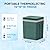 SHAREWIN Electric Cooler & Warmer with Handle 26.5 Quart/25L Portable Thermoelectric Fridge for Vehicles & Trucks with 110V AC & 12V DC, 12V Car Cooler for Camping,Travel Army Green