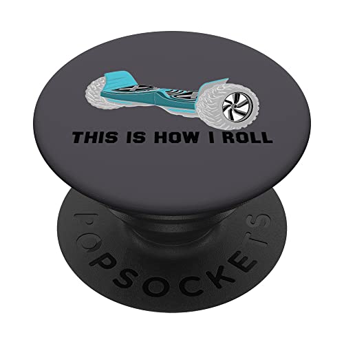 Cool Hoverboard Art Teens Boys Kids Scooter Electric Board PopSockets Swappable PopGrip