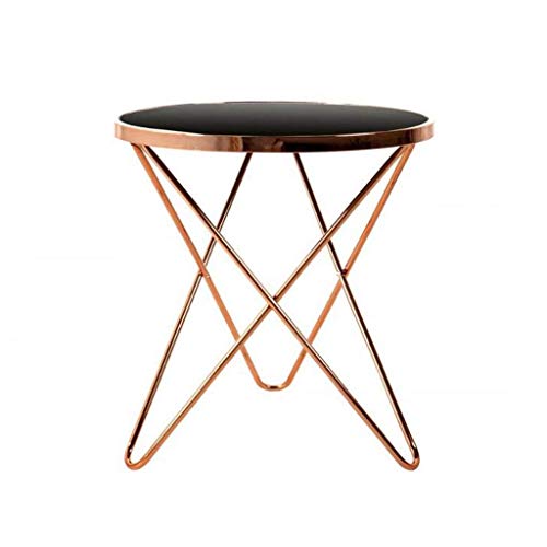 FCSFSF Chair Side Table End Tables Tempered Glass Small Round Coffee T