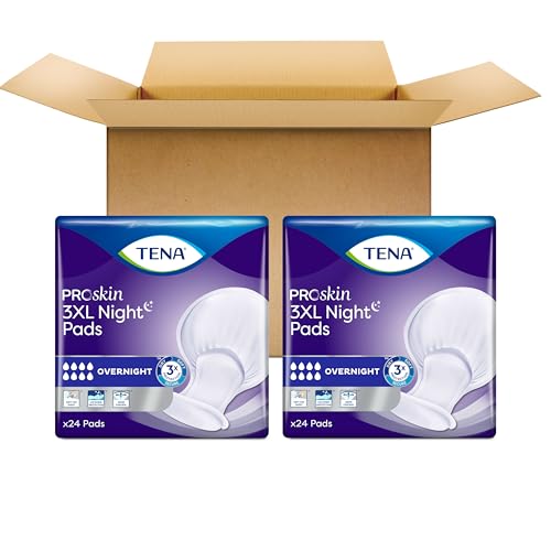 TENA Incontinence Pads, 3XL Plus Size, Overnight Absorbency, for Men & Women, ProSkin - 48 Count - image 2