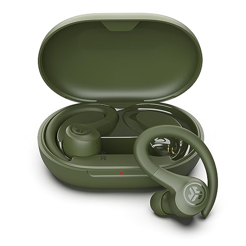 Image of JLab Go Air Sport, Wireless Workout Earbuds Featuring C3 Clear Calling, Secure Earhook Sport Design, 32+ Hour Bluetooth Playtime, and 3 EQ Sound Settings (Green)