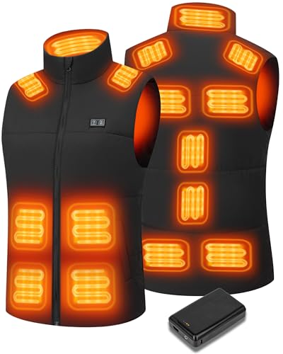 vapesoon 7,4V Beheizbare Weste für Herren und damen mit 20000mAh Akku, bis zu 12 Stunden schnelles Aufheizen, Heizgilet mit 15 Heizbereichen – Ideal für Radfahren, Camping und Arbeiten im Winter vapesoon 7,4V Beheizbare Weste für Herren und damen mit 20000mAh Akku, bis zu 12 Stunden schnelles Aufheizen, Heizgilet mit 15 Heizbereichen – Ideal für Radfahren, Camping und Arbeiten im Winter
