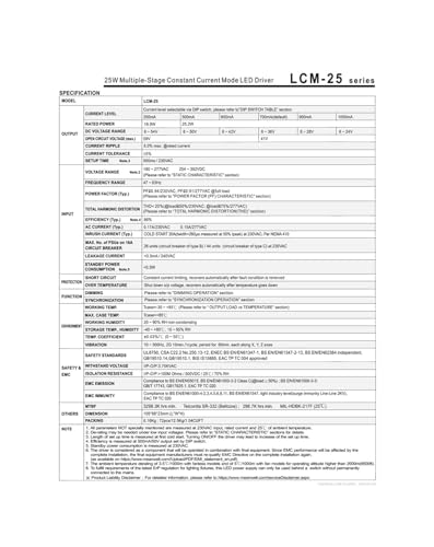 LCM-25 pilote de mode à courant constant 25 W à gradation précise - 3
