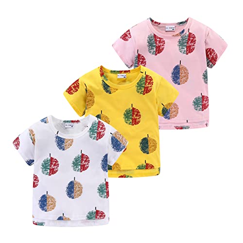 Image of Mud Kingdom Boys Girls T-Shirts Cotton Cute Cartoon Graphic Tees for Kids 2-8 Years