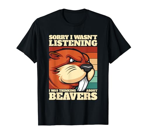 Je pensais à Beavers Castor Canadensis Eurasian Beaver T-Shirt