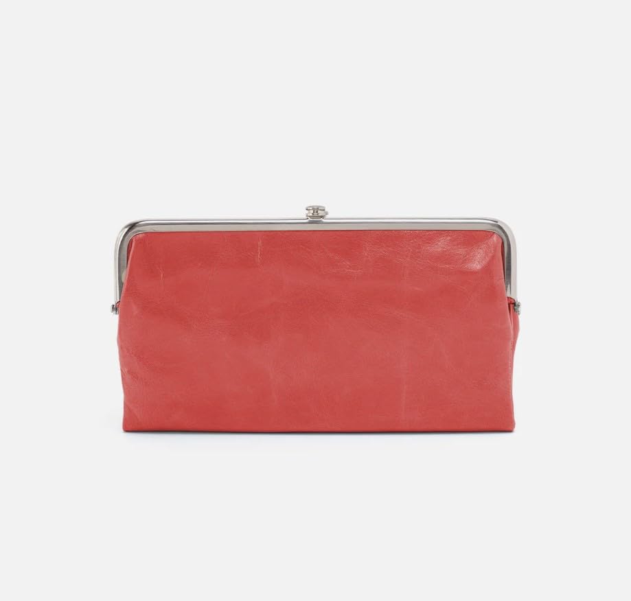 Image of Polished Leather Pink Mirage Clutch-Wallet by Hobo
