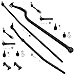 Dana 44 Axle - New 13pc Tie Rod Steering Drag Link Suspension Kit for 1998 1999 Dodge Ram 1500 and 2500 4WD / 4x4