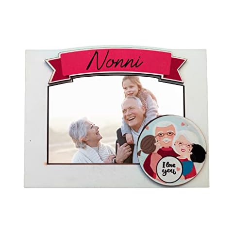 Grandpa Grandpa Grandma Grandpa Grandma Wooden Photo Frame for Grandpa Grandpa Grandma Gift Idea, Size 22 x 15 cm, Table Top (Grandpa) Cover