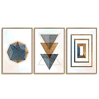 SIGNWIN 3 Piece Framed Canvas Wall Art Flower Canvas Prints Home Artwork Decoration for Living Room,Bedroom - 16