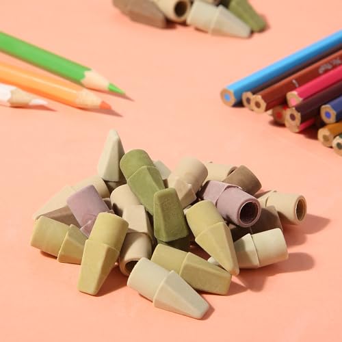 Image of Mr. Pen- Pencil Erasers Toppers, 120 Pack, Colorful, Latex Free, No Smudge | Mr Pen Erasers for Pencils