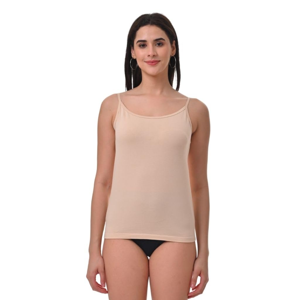 Adira | Camisole Slips for Women Adjustable | Women Camisole | Soft Adjustable Shoulder Elastic | Lightweight & Breathable | Offers Full Coverage | Pack of 1-image-44