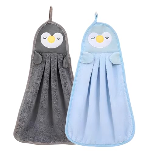 YUVKIN 2 piezas set de toallas infantiles, paños pequeños de coralina con diseños de animales personalizados (toallas para niños) (25 x 37 cm)