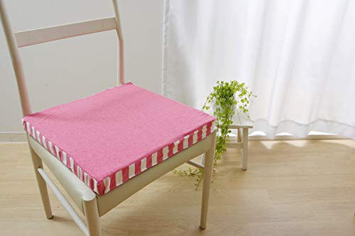 イケヒコ クッション 低反発 無地 シート エルマー ピンク 約40×40cm中=低反発ウレタン40mm #9294009