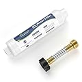 Fil-Fresh RV Water Filter with Flexible Hose Protector, NSF Certified, Inline Filter for RV Camper, Reduces Sediment, Chlorine, Odor, Bad Taste, Heavy Metals, Easy to Use