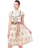 🍻【Tipps】Dirndl Damen Dirndlwelle Rocklänge: 60cm, mit Taschen. Dieses Kleid beinhaltet die Schürze, kein blusen. Bitte folgen Sie der Größentabelle, um Ihre Größe zu wählen.
