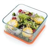 Nutriups 2.6Qt Glass Baking Dish With Lid, 8X8 Inches Deep Square Dish For Oven