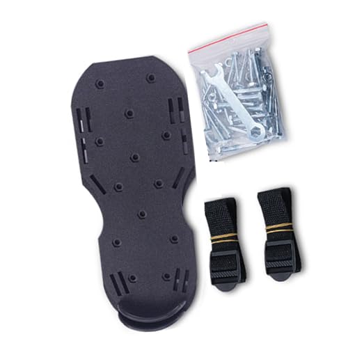 Scarpe Aeratore per Prato con Cinturini A Strappo, Scarpe Chiodate Regolabili, Sandali con Piastra con Punte in Acciaio Inossidabile, per Aerare Il Giardino del Patio