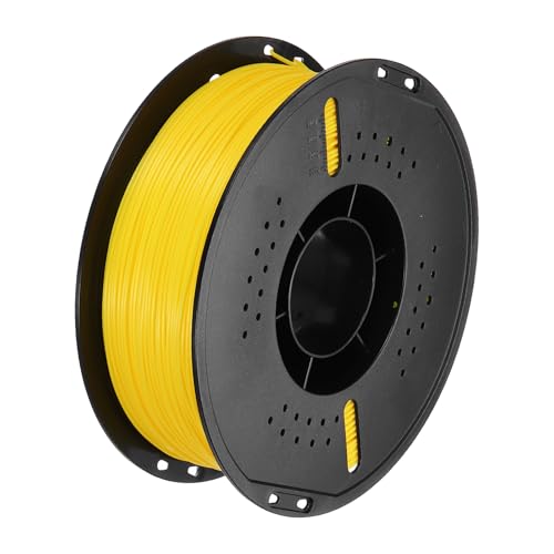 sourcing map PETG 3D Printer Filament, 1.75mm 1KG High Precision Moistureproof Superior Toughness Glossy Filament Yellow