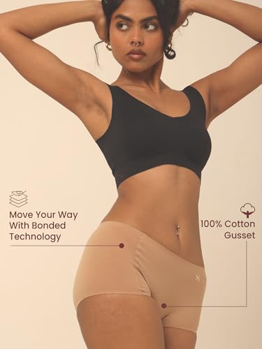 Image of Krvvy Airsoft Boyshorts | Women's High Coverage Mid-Rise Underwear with Four-Way Stretch | All Day Breathability | Lightweight & Seamless