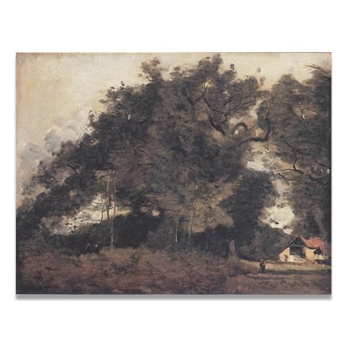 Lienzo de ramas frondosas y exuberantes de 40x52cm que aporta frescura vintage