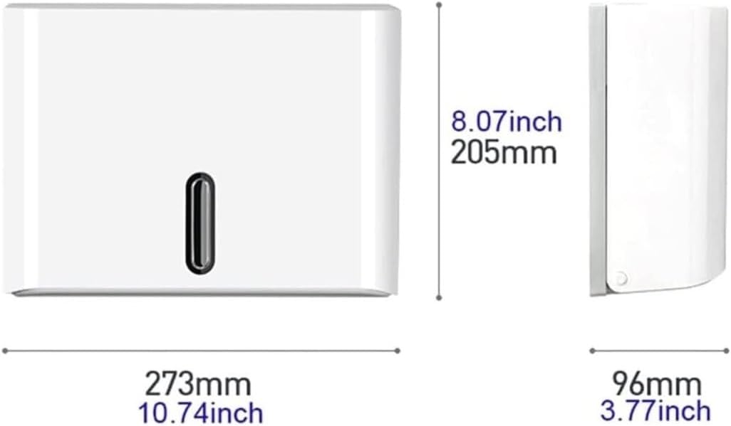 Tissue Box Cover Paper Towel Holders Wall Mount Towel Holder Key Commercial Paper Towel Dispensers Home Tissue Dispenser for Bathroom Or Kitchen (Color : Black, Size : One Size)
