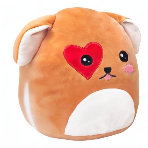 CozyWorld Puppy Plush Stuffed Animals Plushie Squishy Original Heart Love You Dog Pillow Soft Cuddly Gifts for Boys Girls 11.5 Inch: Dog