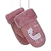 Produktbild Longra Handschuhe Kinder Baby Handschuhe Winterhandschuhe Warme Handschuhe Outdoor Handschuhe Winter Handschuhe mit Fleecefutter Jungen Mädchen Skihandschuhe Fäustlinge Fleece Handschuhe (Rosa)