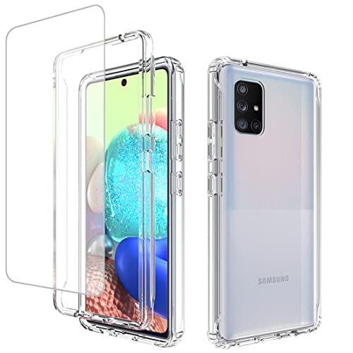 Coque Galaxy A71 5G avec verre trempé inclus antichoc transparente SM-A716U