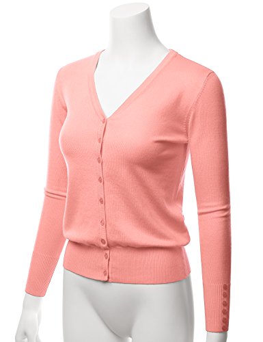 Image of LALABEE Women's V-Neck Long Sleeve Button Down Sweater Cardigan Soft Knit(S-XXL)