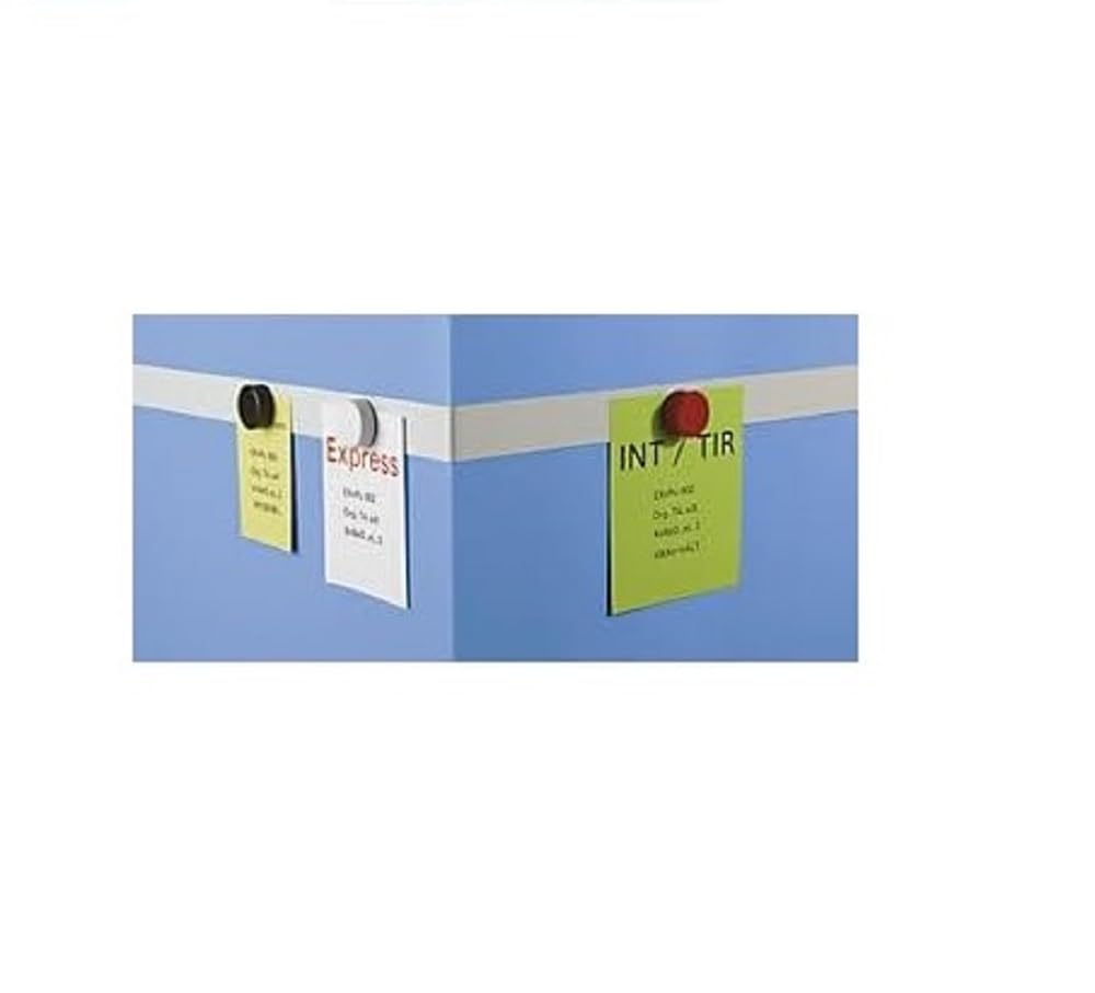 MAUL Ferroband, self-adhesive magnetic wire wall rail, white, white, 6212002