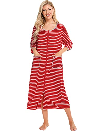Lingerie de nuit femme longue et zippée pour des matinées cocooning réussies