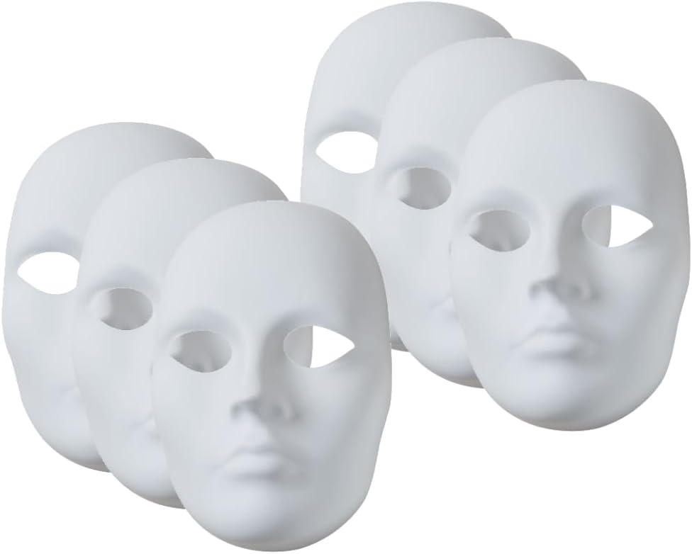 Creativity Street Female Plastic Mask, 5.5" x 8"