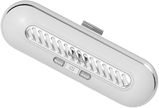 Purificador de aire recargable de iones negativos para refrigerador para eliminar el olor y mantener la comida fresca con funcionamiento silencioso en color blanco, rosa o verde (blanco)