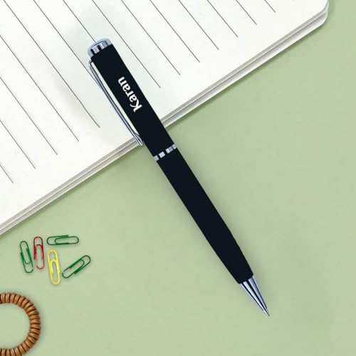 Image of Giftana 3 in 1 Personalized Diary with Pen and Keychain Gift Set for Men and Women, Customized Leather Texture Folding Notebook Diary Set, Diwali Gift, Corporate Gifts for Employee- Black,192 Pages