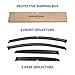 YQAUTEC Window Visors Rain Guards Shield for 2013-2019 Nissan Sentra, Window Wind Deflectors Vent Shades for 13-19 Sentra