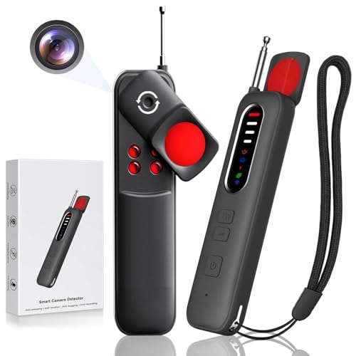 Upgraded Hidden Camera Detector -GPS Tracker & Anti-Spy & Bug Detector Electronic Sweeper for Hotels, Travel, Home & Office