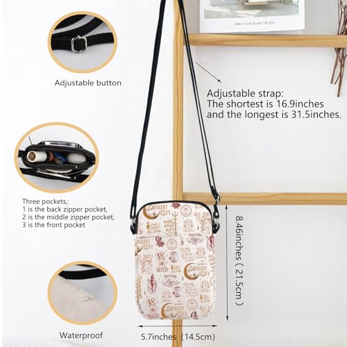 Crescent City Inspire Crossbody Bag House Of Earth And Blood Inspired Gift HOSAB Lunathion Gift Bookish Gift2