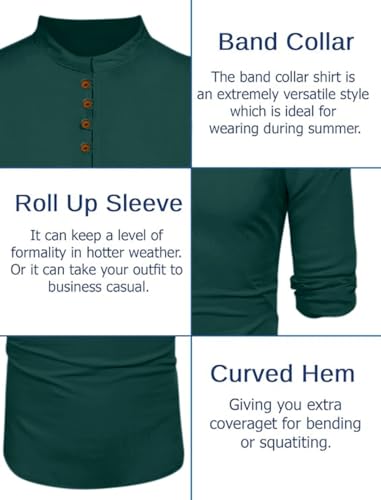 Image of Macsivo Men's Stylish Mandarin Collar Kurta | Casual Ethnic Fusion Shirt for Daily, Party & Travel | Full Sleeves | Cotton Blend Comfort Fit Short Kurta