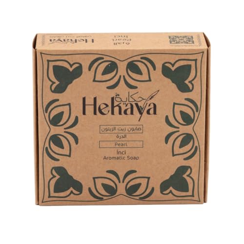 Natural Olive Oil Soap bars with Organic Ingredients, Vegan Soap, Moisturizing, Handmade, Scented With Essential Oils, Body Soap Bars for Women and men (Pearl) (Pack of 4 Bars) 17.6 Ounce