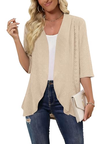 Askyes Netted Knit Ruffle Cardigan