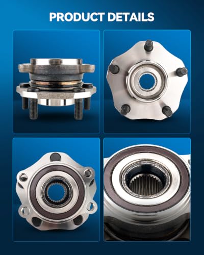 Image of PHILTOP 513357 x2 Front Wheel Bearing Hub Assembly for Nissan Rogue Qashqai