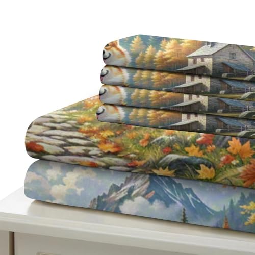 Housse de couette Corgi microfibre douce avec fermeture éclair cachée 200x200 - 6