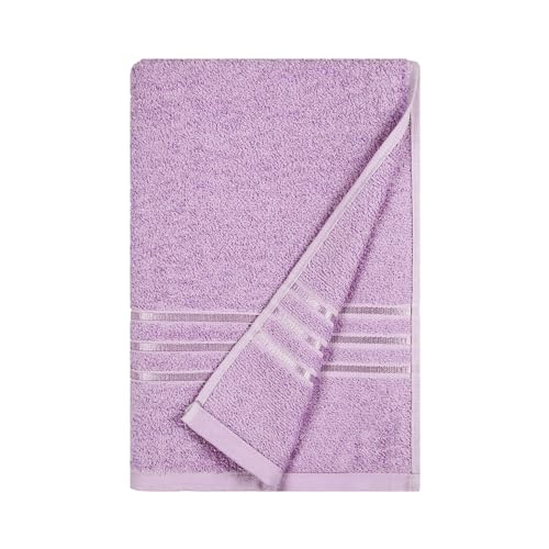 Image of MYTRIDENT Bath Towel for Men /Women | Comfort Living | Quick Drying | Travel Friendly | 1 Piece Large Size | 100% Cotton 400 GSM | 70 x 140 cms - Violet Sky