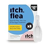 Itch Medium Dog Flea & Tick Spot-On Treatment (10-20kg) - Kills Fleas, Ticks, Lice & Eggs to Prevent Reinfestation - 3 Easy-Apply Pipettes