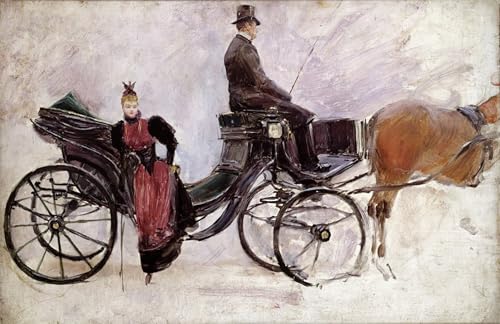 Affiche impression Jean Béraud Les Victoriaese - Toile murale abstraite pour salon 60x90cm