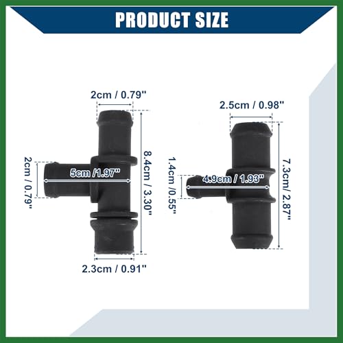Motoforti HVAC Heater Hose Tee Connector for Ford Transit Connect 2010-2013 / Heater Pipe Connector/Durable / 1 Set Black Long-lasting by Motoforti - Used condition - Image 5