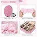 Homaisson 48 PCS Pink Sleepover Party Supplies, Pink Spa Party Favors, Fashion Jewelry Box, Cosmetic Bag, Mirrors, Elastic Headbands, Hair Bands, Wristbands, Hair Clips, Bridesmaid Return Favors