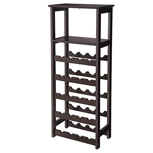 Soporte para Botellas de Vino de 20 Botellas P2 MDF Marrón miniatura 3