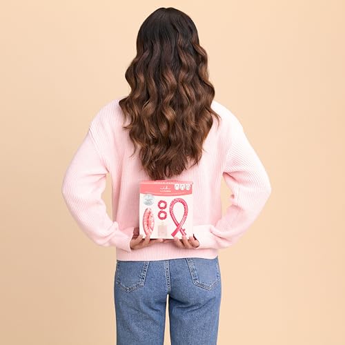 invisibobble GIFT SET Beach Curl L - Hitzefreies Lockenset für große, voluminöse Strandwellen – Enthält 2 Haargummis, 1 Lockenwickler, 1 Haarspange & 1 Lockenband – Perfekt für glamouröse Looks
